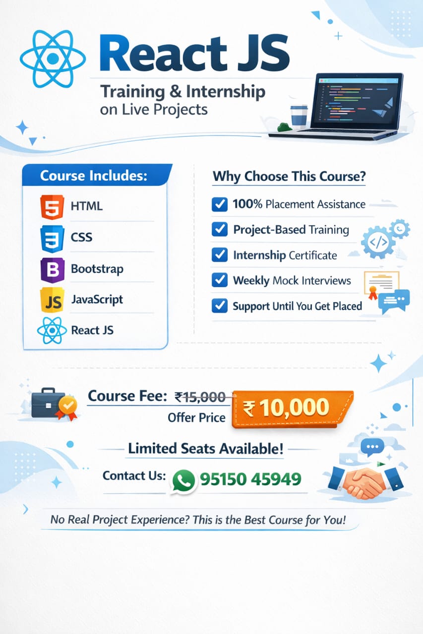 React-js-training-and-internship-live-projects-varna-software-trainings